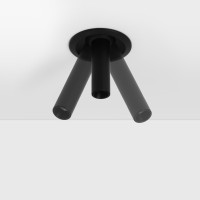 Spot LED encastrable orientable - 12 cm - 3W - Noir - PROBE