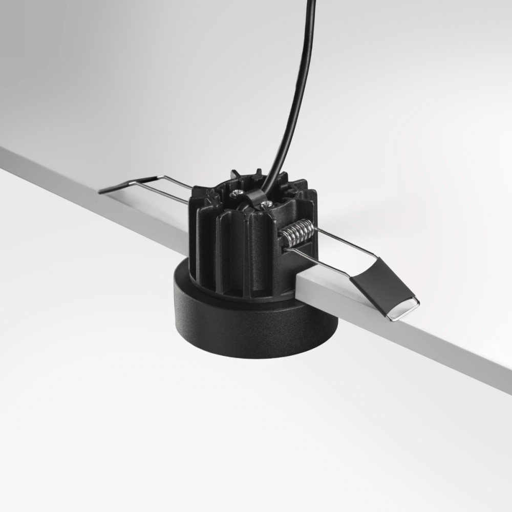 Spot LED semi encastré -  7W- Noir - CURBE