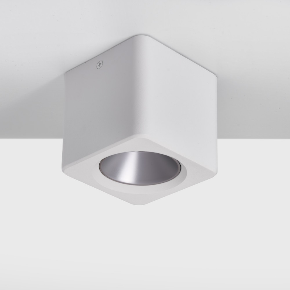 RV - Spot LED encastré carré noir 10W, couleurs au choix - Miror