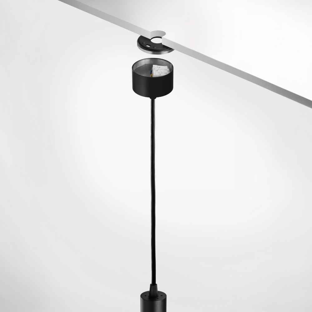 Luminaire suspendu IP20 pour LED GU11 – COMIK - Noir sablé