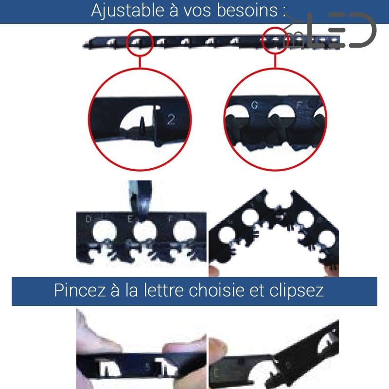 Lot de 5 écarteurs d'isolant en rouleau, pour spots LED encastrés