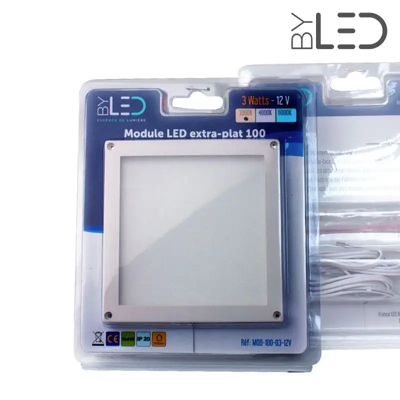 Module LED 10x10 ultra-plat - 3 Watts