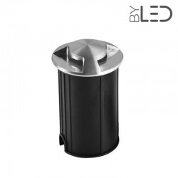 Spot LED encastré de sol balise inox 1W - 12V - QINOX 62 mm-B3
