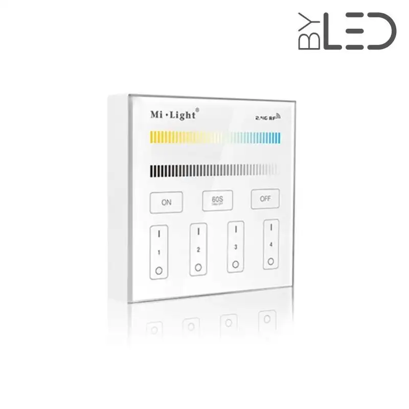 Télécommande murale 4 zones CCT - Milight B2