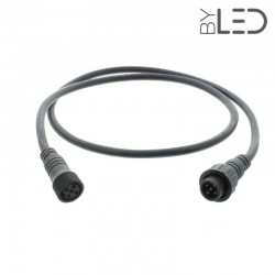 Rallonge étanche IP67 pour spot RGB+W - 1, 2, 5 ou 10m