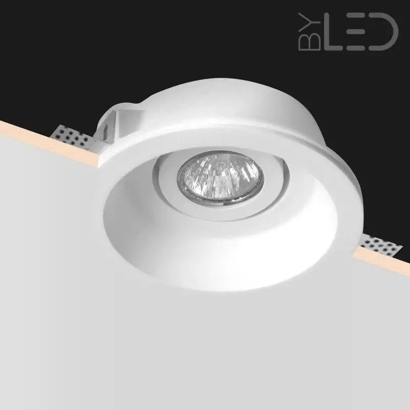 Spot encastrable en plâtre rond orientable STAFF