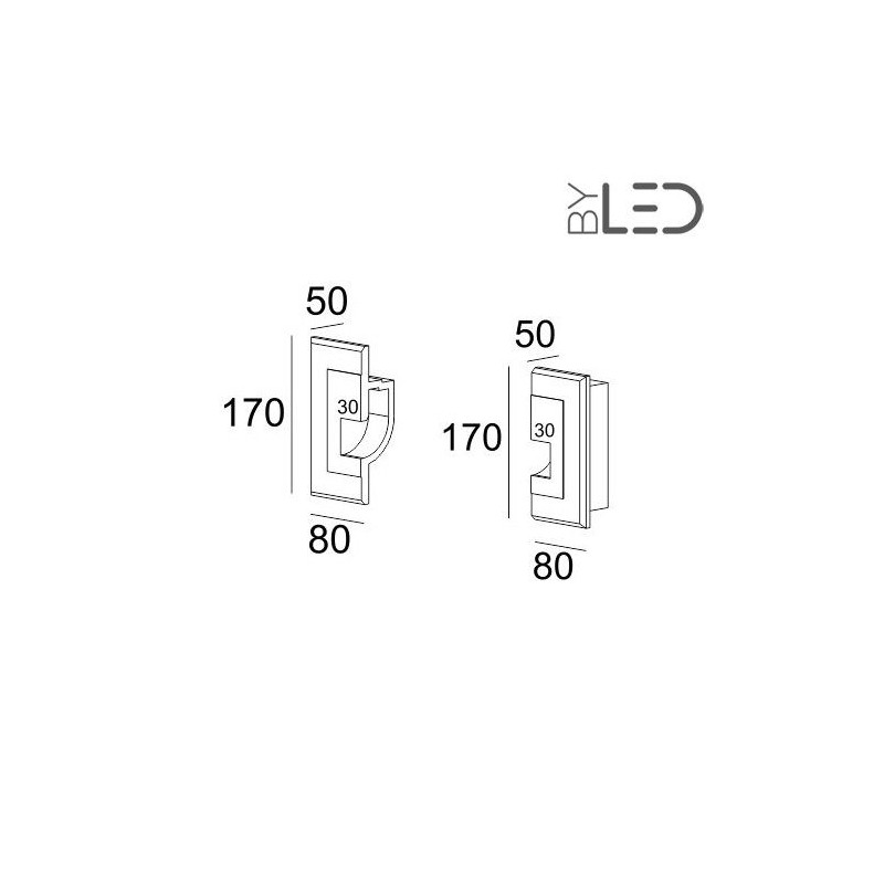 Embouts de finition pour profil en plâtre pour ruban LED STAFF