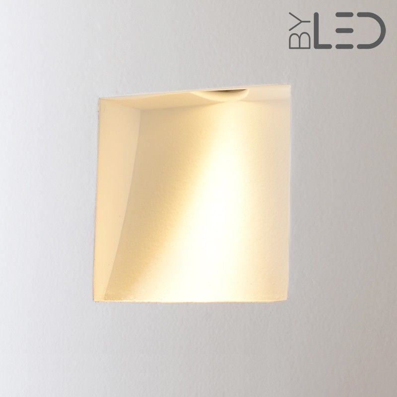Spot LED encastré mural carré - 1W STAFF
