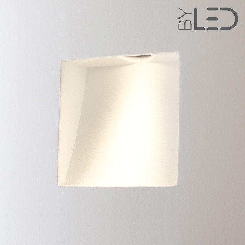 Spot LED encastré mural carré - 1W STAFF