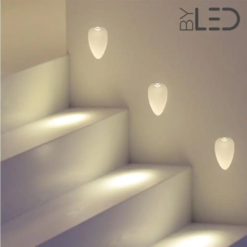 Spot LED encastré mural goutte - 1W STAFF