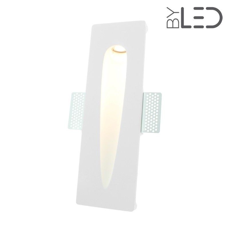 Spot LED encastré mural goutte allongée - 1W STAFF