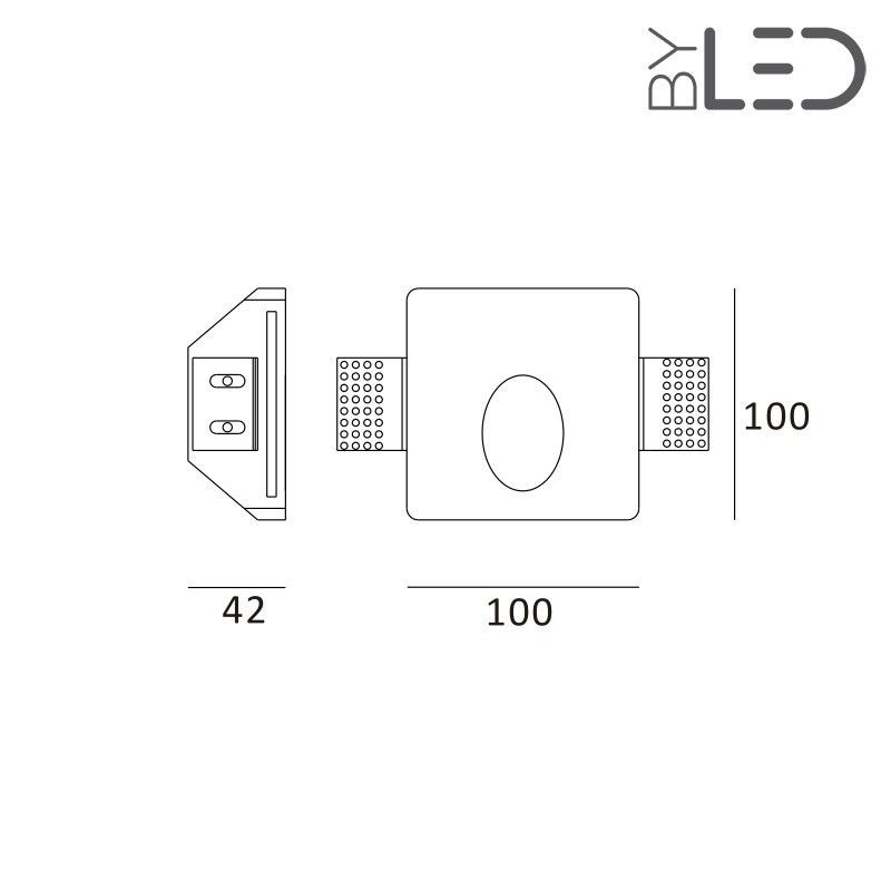 Spot LED encastré mural mini - 1W STAFF