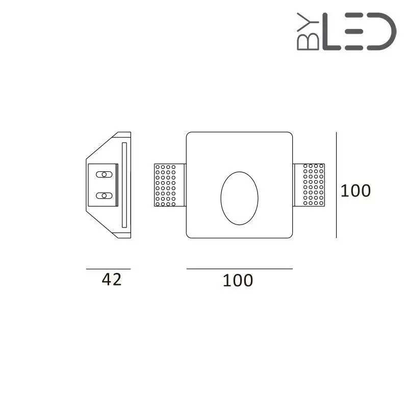Spot LED encastré mural mini - 1W STAFF