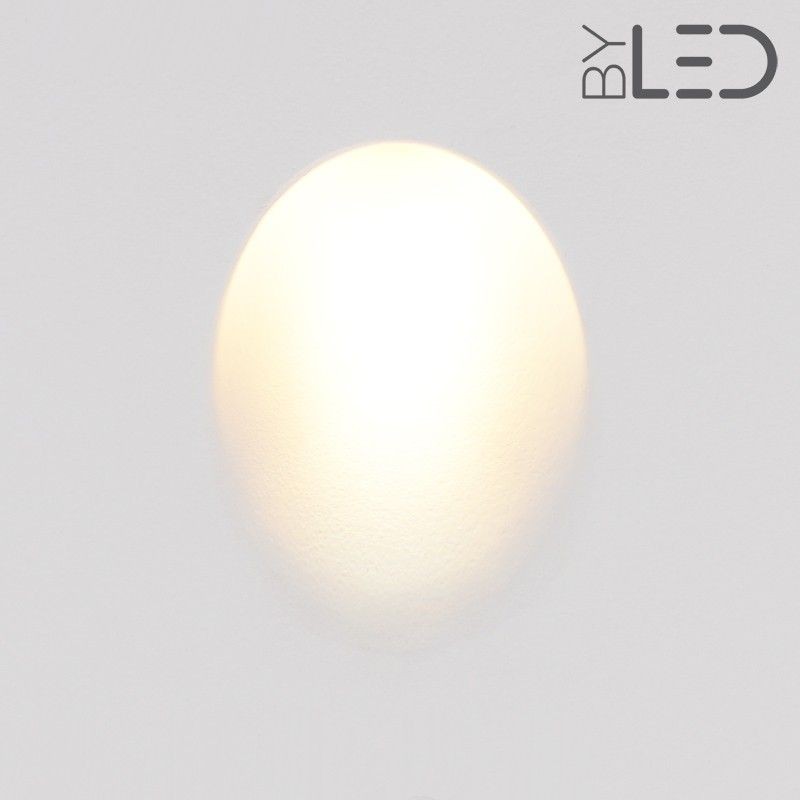 Spot LED encastré mural rond - 1W STAFF