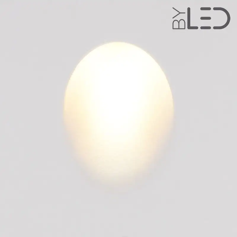 Spot LED encastré mural rond - 1W STAFF