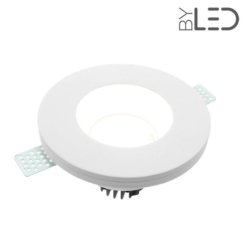 Spot encastrable en plâtre rond profond STAFF