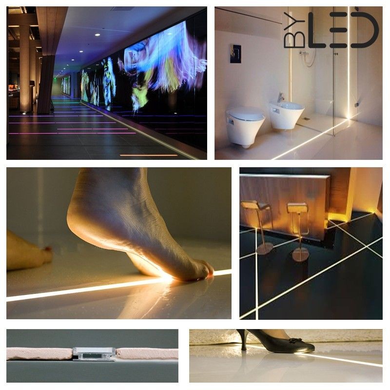 Profilé aluminium sol et mur pour ruban LED - CRAFT - F01