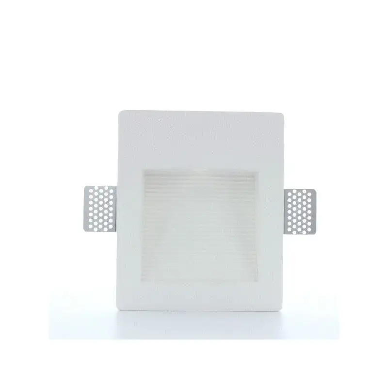 Spot LED encastré mural carré strié - 1W STAFF