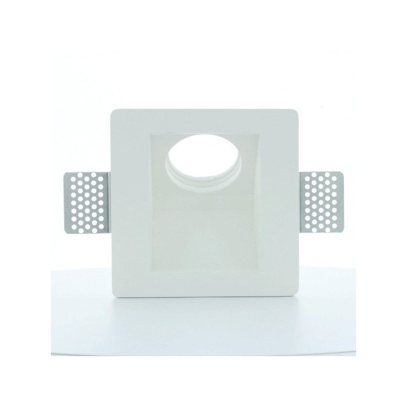 Spot encastrable en plâtre carré oblique STAFF