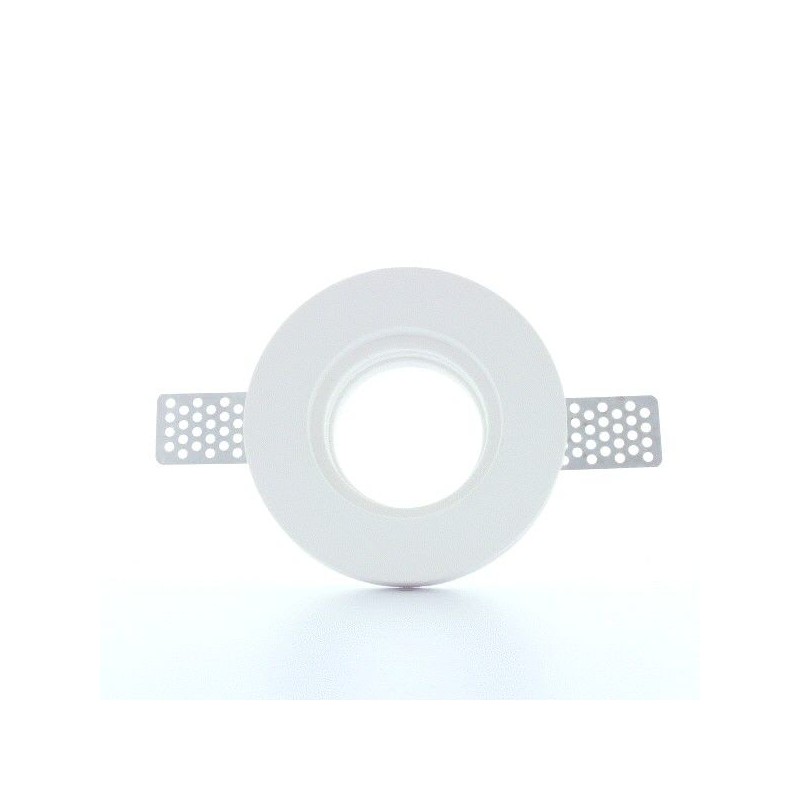 Spot encastrable en plâtre rond plat STAFF
