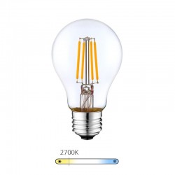 Ampoule LED à filament - Blanc Chaud – 6W - E27 - Dimmable