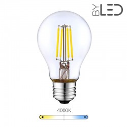 Ampoule LED à filament - Blanc Neutre – 6W - E27 - Dimmable