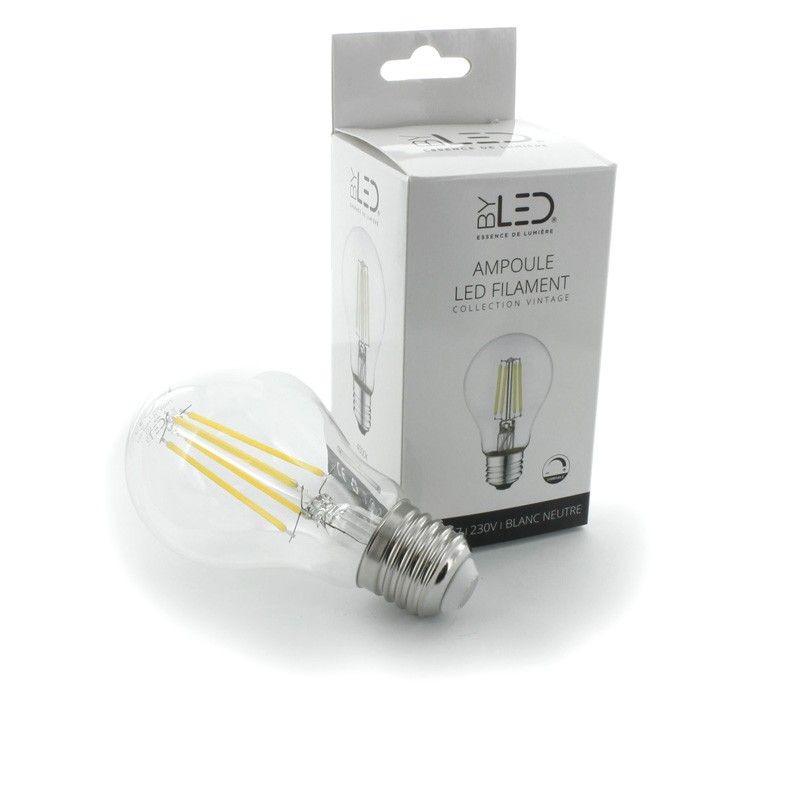 Ampoule LED à filament - Blanc Neutre – 6W - E27 - Dimmable