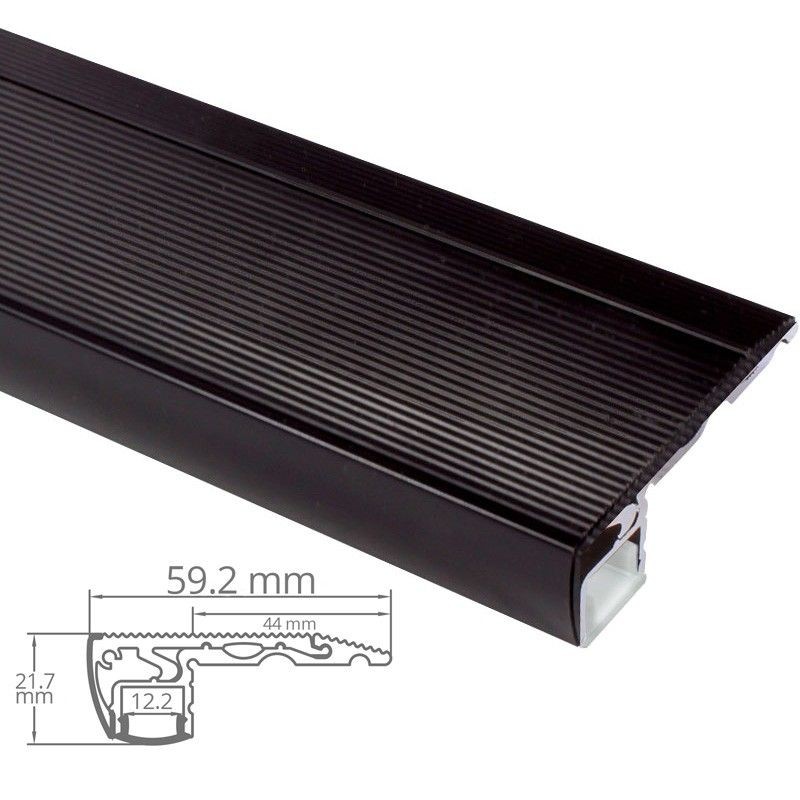 Profilé aluminium marches escaliers pour ruban LED - CRAFT - S01