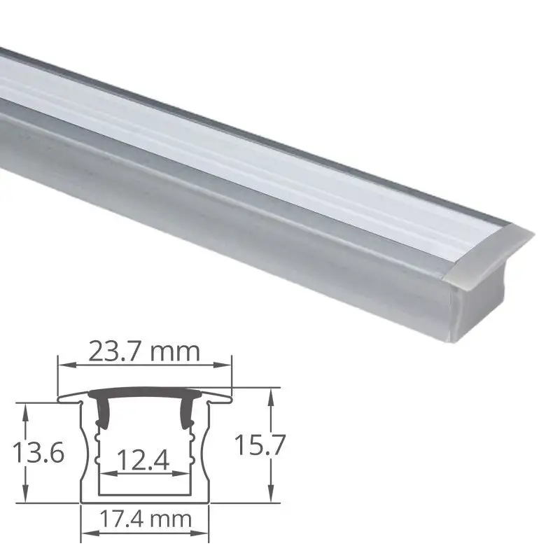 Profilé aluminium encastrable pour ruban LED - CRAFT - E04 Profilé aluminium encastrable pour ruban LED - CRAFT - E04
