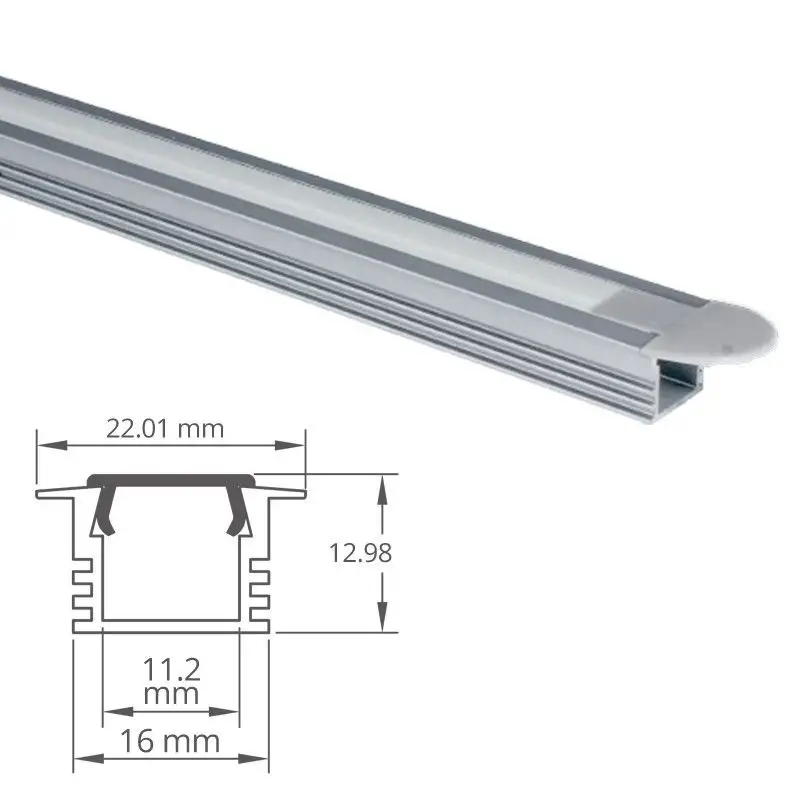 Profilé aluminium encastrable pour ruban LED - CRAFT - E02