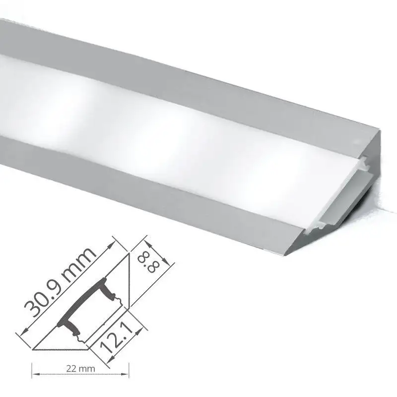 Profilé ruban LED aluminium d'angle pour ruban LED - CRAFT - A03 Profilé ruban LED aluminium d'angle pour ruban LED - CRAFT - A03