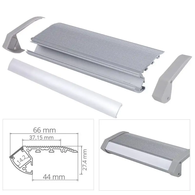 Profilé aluminium marches escaliers pour ruban LED - CRAFT - S02