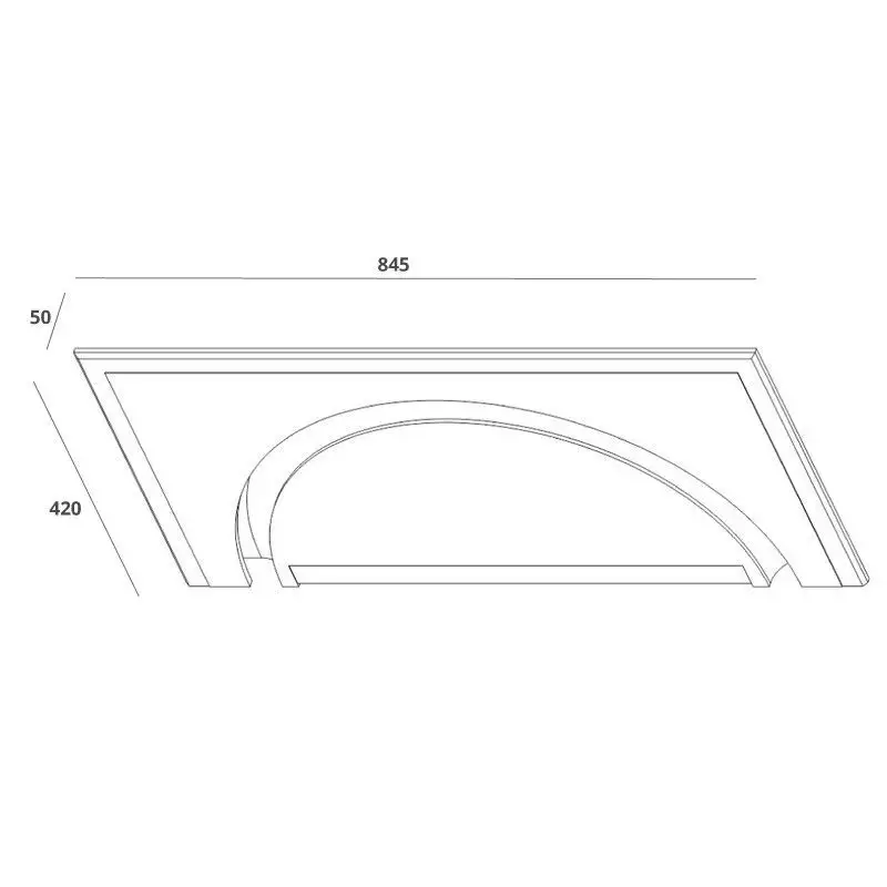 Profil arrondi demi cercle en plâtre pour ruban LED – STAFF