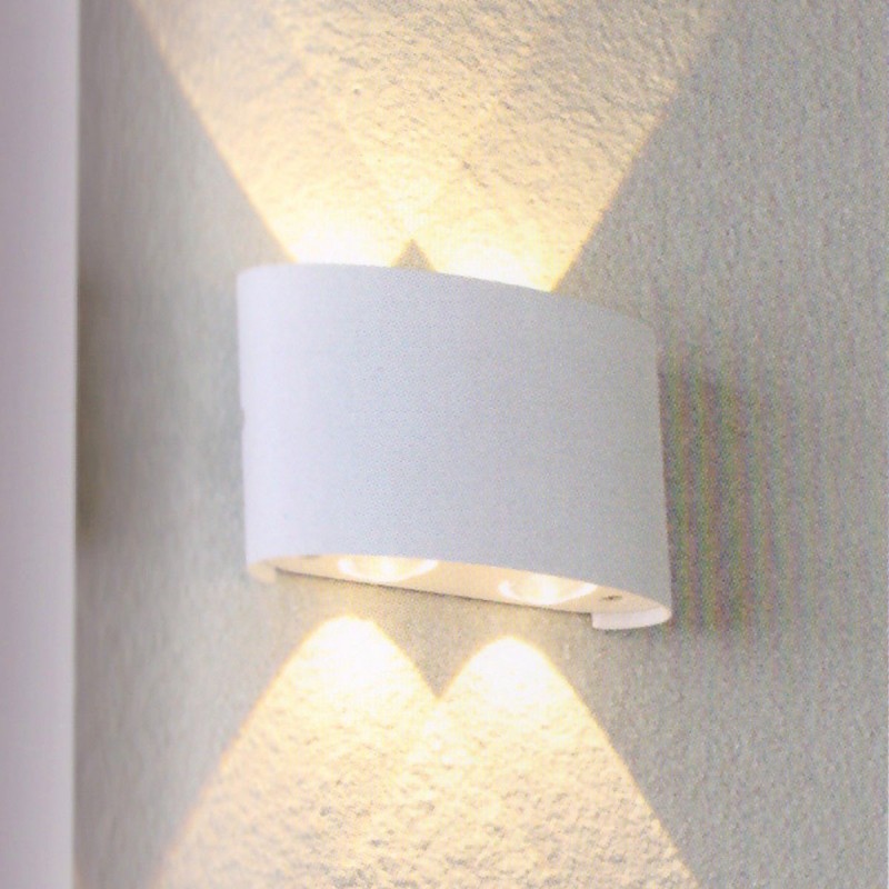 Applique LED murale blanche double direction 4W - Focal