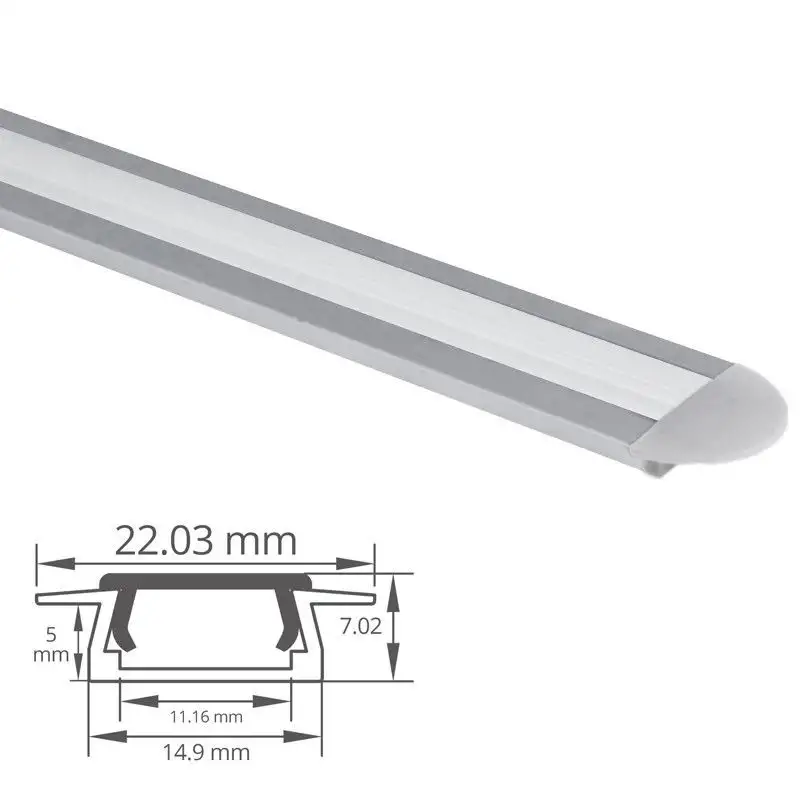Profilé aluminium encastrable pour ruban LED - CRAFT - E01 Profilé aluminium encastrable pour ruban LED - CRAFT - E01