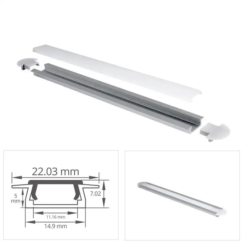 Profilé aluminium encastrable pour ruban LED - CRAFT - E01 Profilé aluminium encastrable pour ruban LED - CRAFT - E01