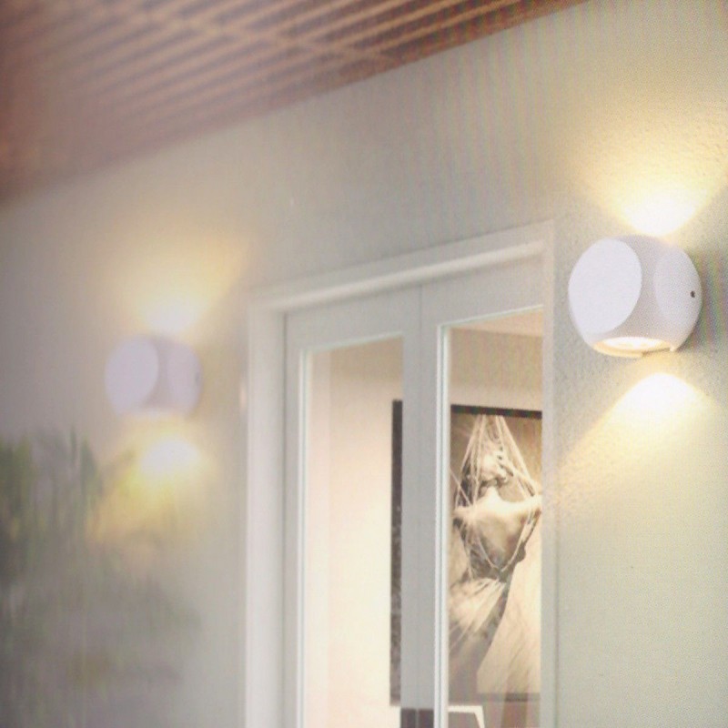 Applique LED murale up & down - A,thracite - 2x2W - Kubbe