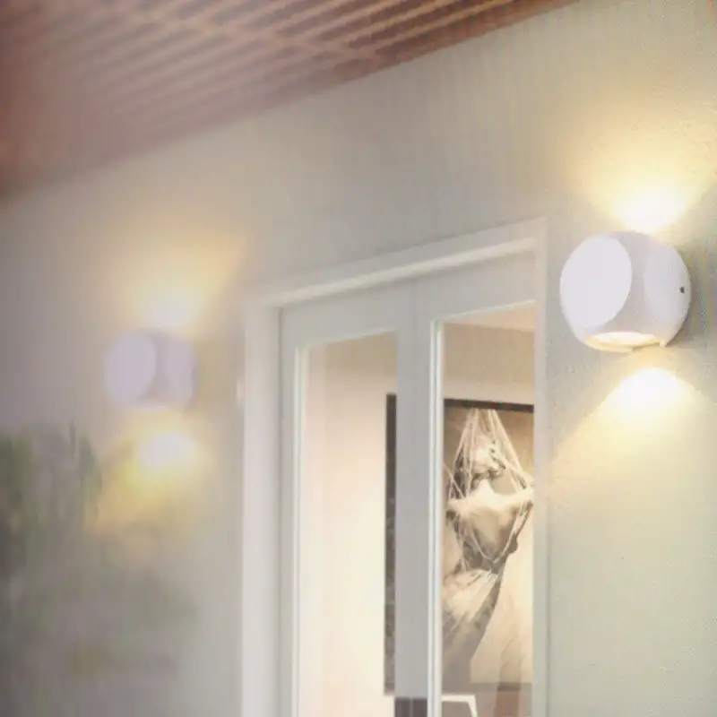 Applique LED murale up & down - A,thracite - 2x2W - Kubbe