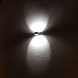 Applique LED murale Ronde double flux 6W - Anthracite - Zefyr