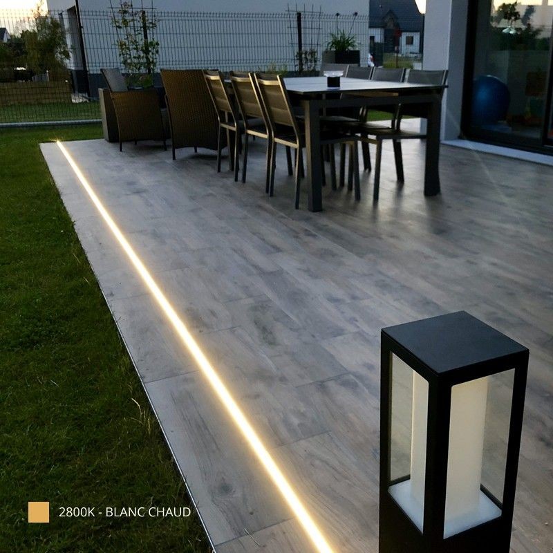 Profilé aluminium sol et mur pour ruban LED - CRAFT - F01