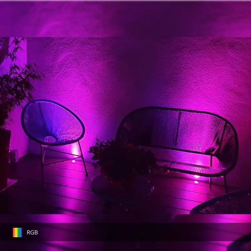 Spot LED encastré de sol inox 4W 24V - Decks 4 - RGBW