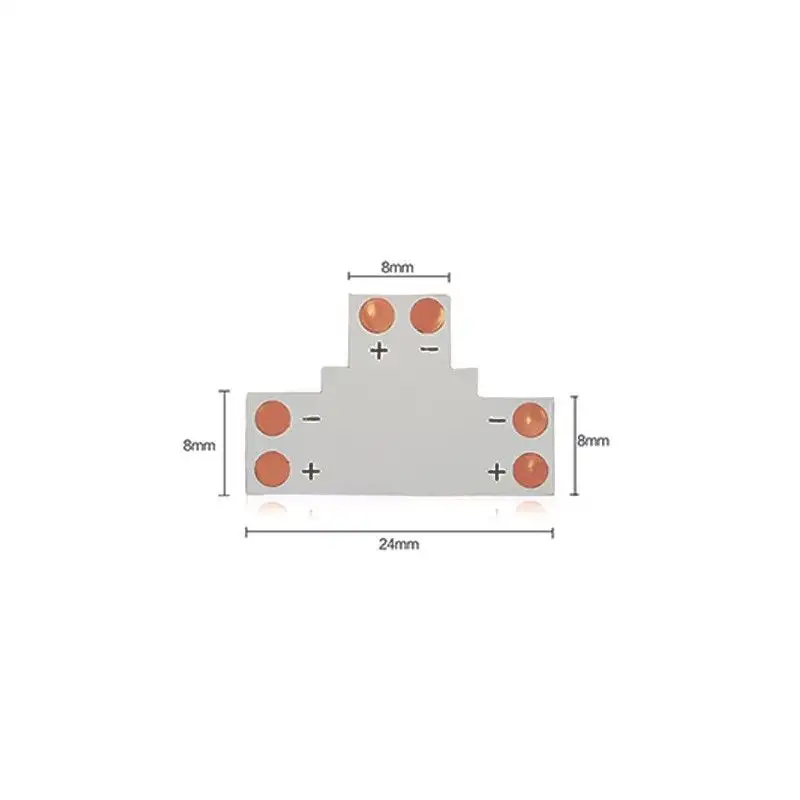 Connecteur en T à souder pour ruban LED