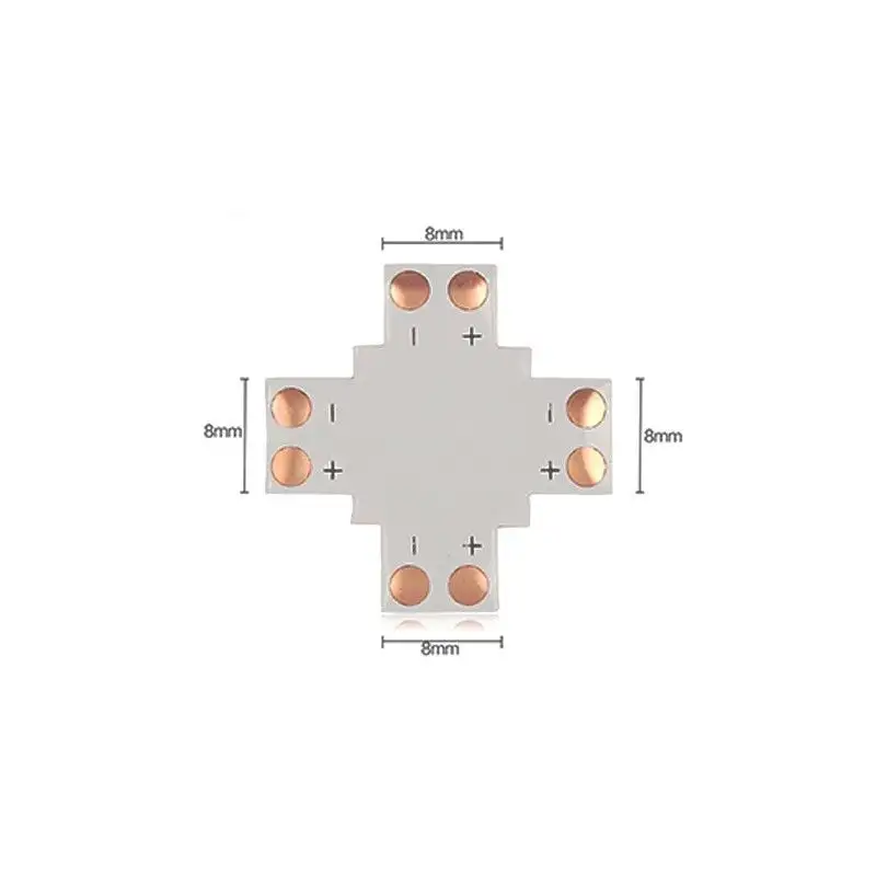 Connecteur en X à souder pour ruban LED