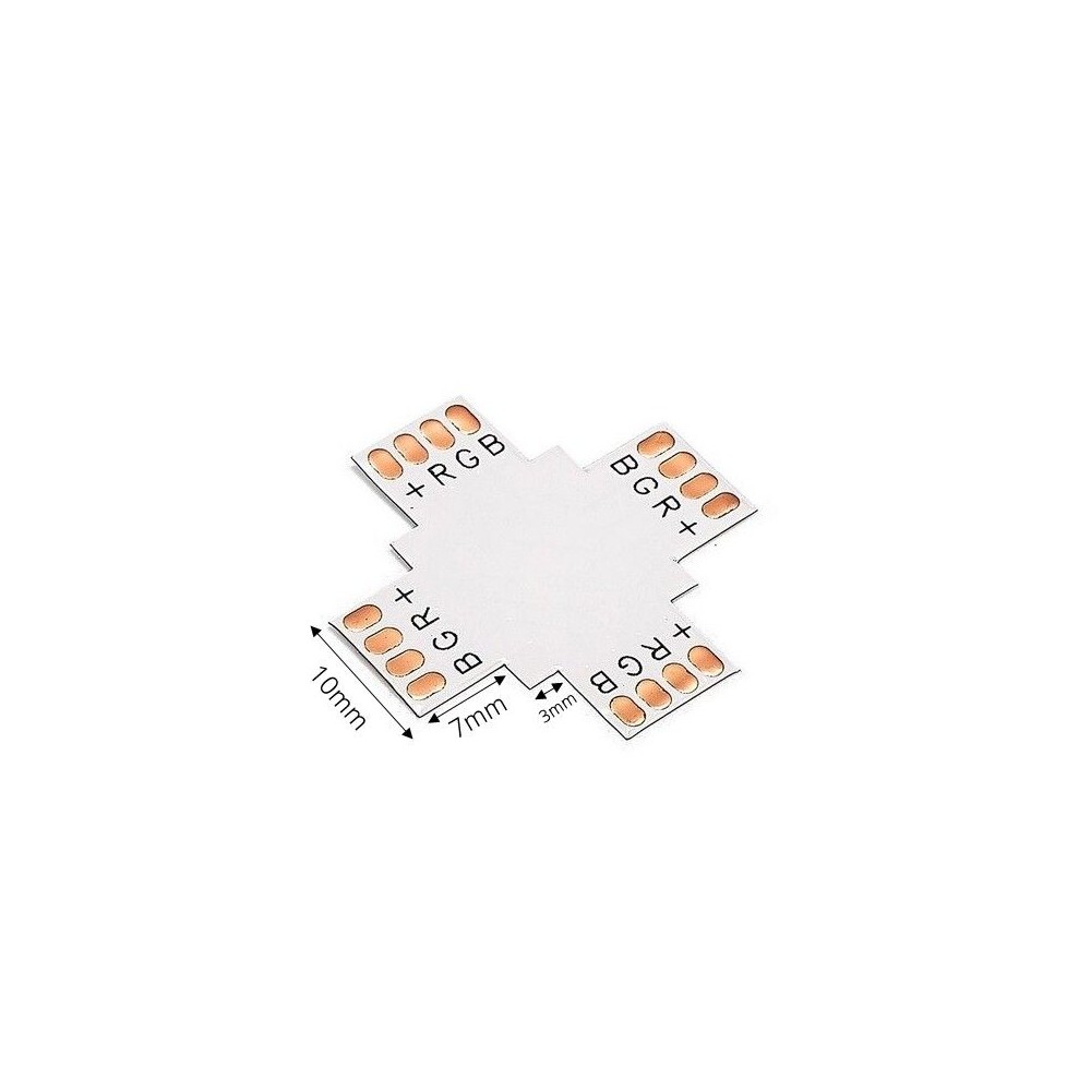 Connecteur en X à souder pour ruban LED