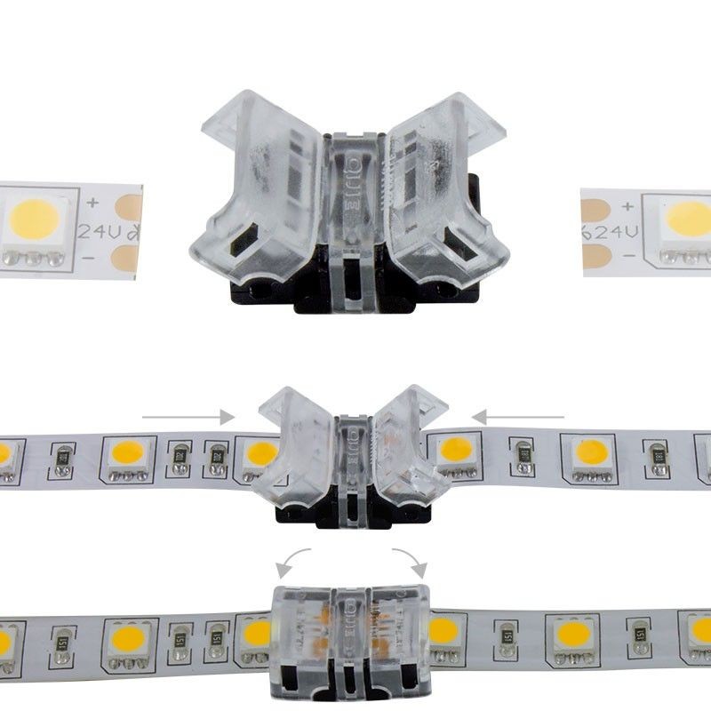 Jonction rapide ruban LED Mono IP20 10 mm - 2p