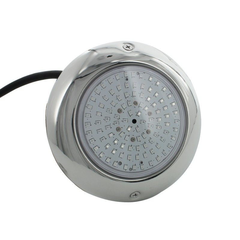 Projecteur piscine plat inox 150mm - RGB – 15W – 12VDC – IP68 – PWM