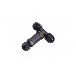 Connecteur étanche en T à  vis – 3 pôles - Axial