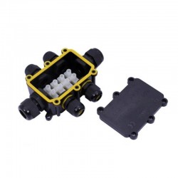 Boite de dérivation étanche à vis IP68 – 6 entrées - Axial