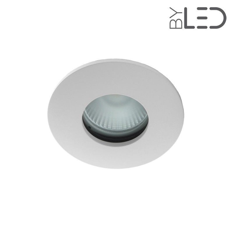 Spot encastrable collerette ronde convex SPLIT - Blanc mat