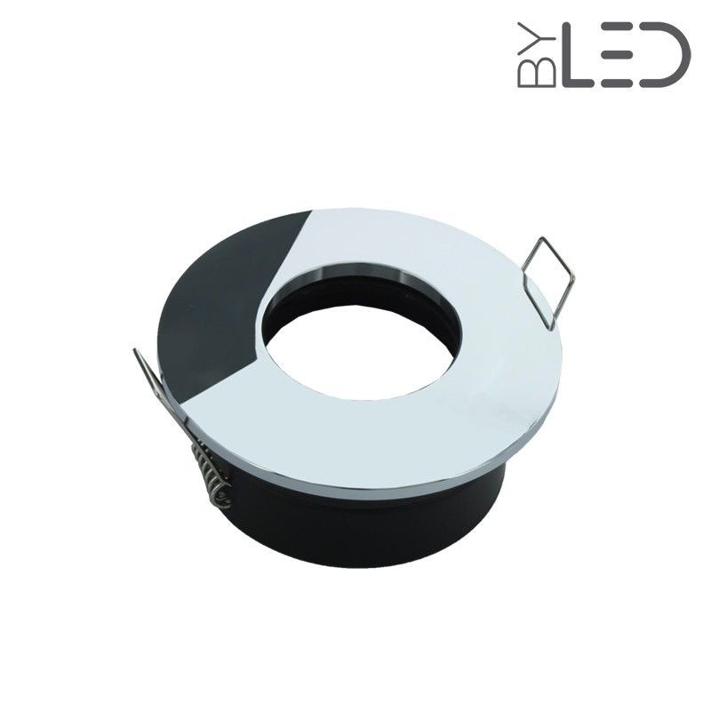Spot encastrable collerette ronde convex SPLIT - Chrome